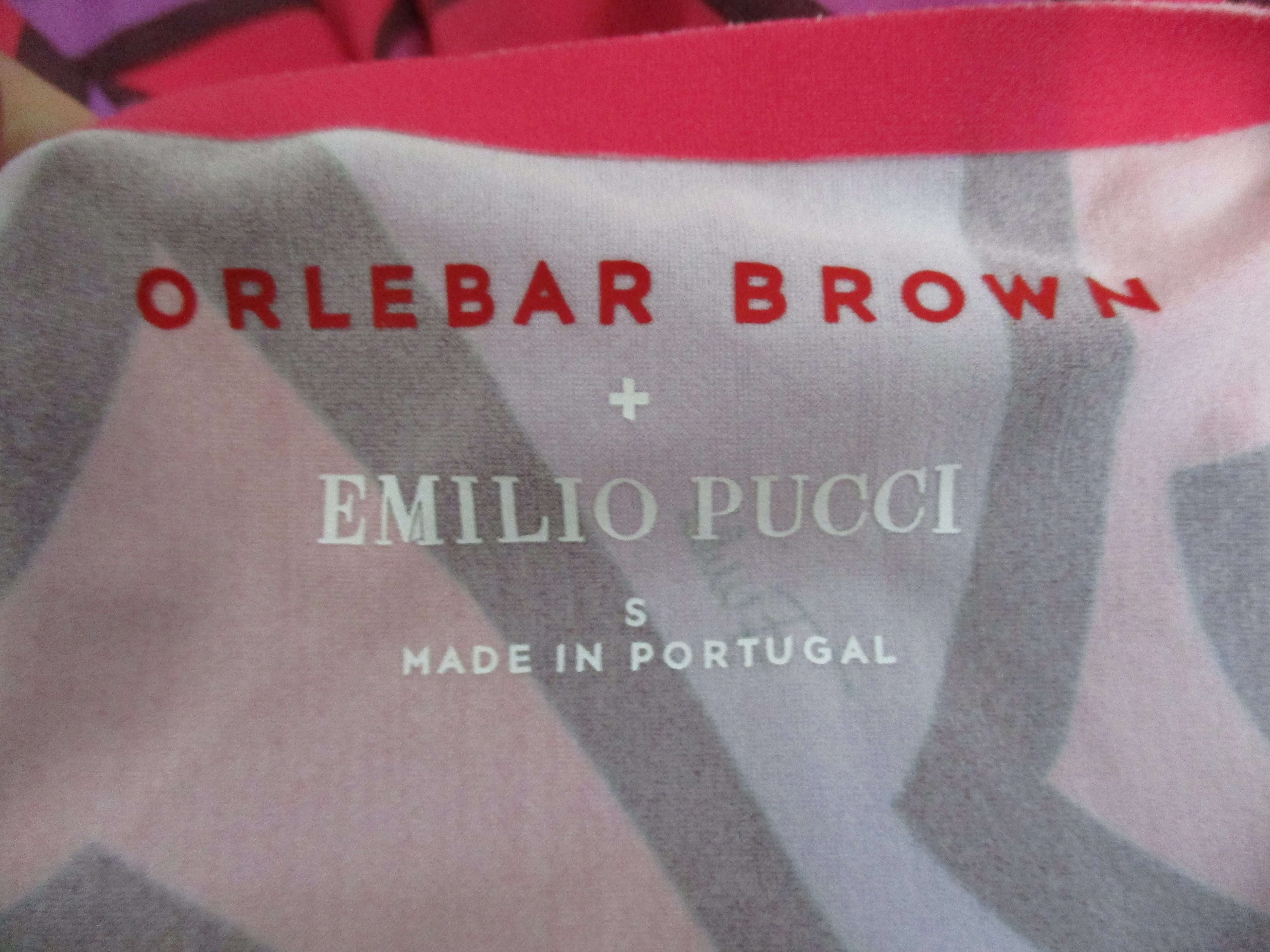 ORLEBAR BROWN   EMILIO PUCCI  GRAPHIC TOP SHIRT S Purple Pink
