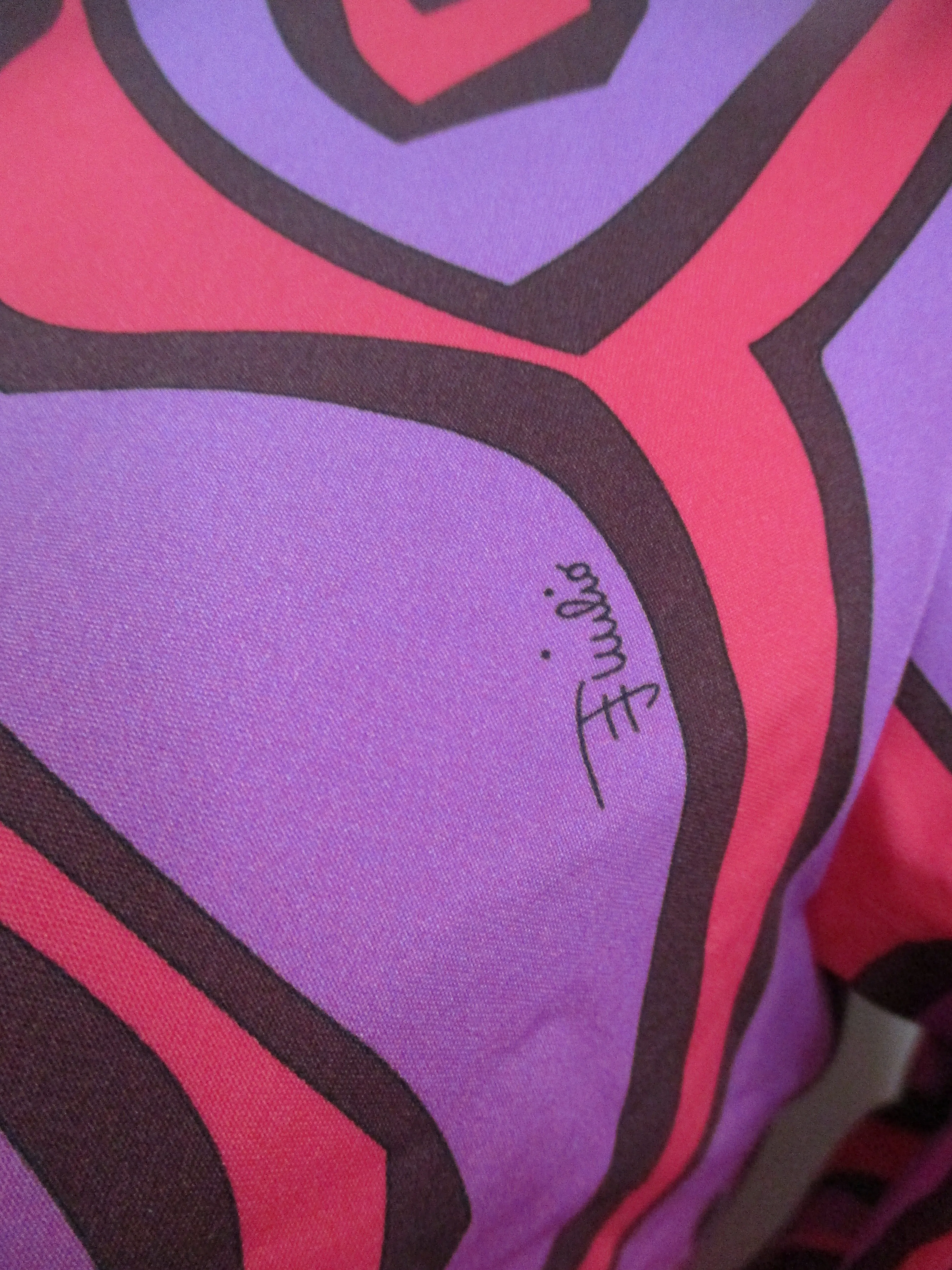 ORLEBAR BROWN   EMILIO PUCCI  GRAPHIC TOP SHIRT S Purple Pink