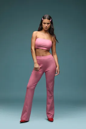 Pink Flared Up Pants