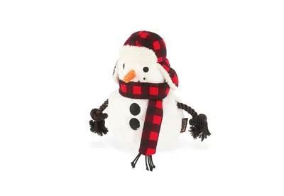 P.L.A.Y. Blizzard Buddy Snowman Plush & Rope Holiday Dog Toy
