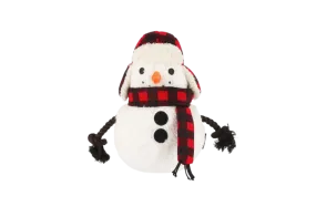 P.L.A.Y. Blizzard Buddy Snowman Plush & Rope Holiday Dog Toy