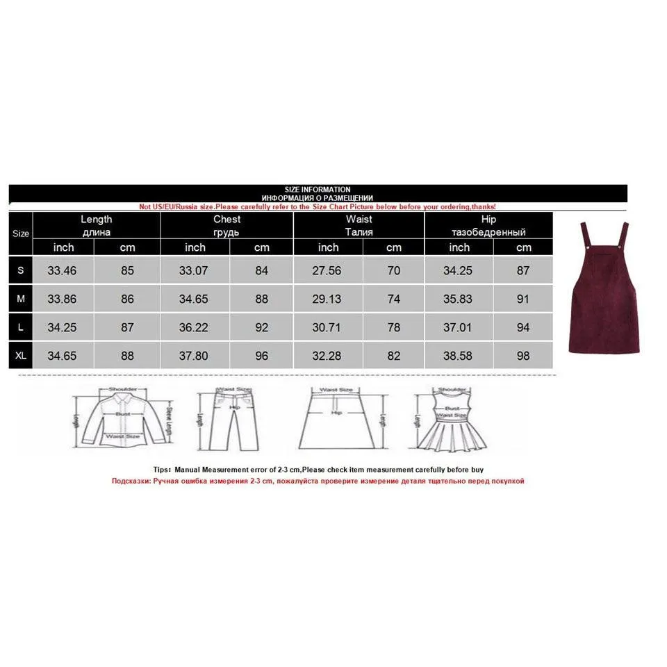 Pocket Retro Corduroy Dress