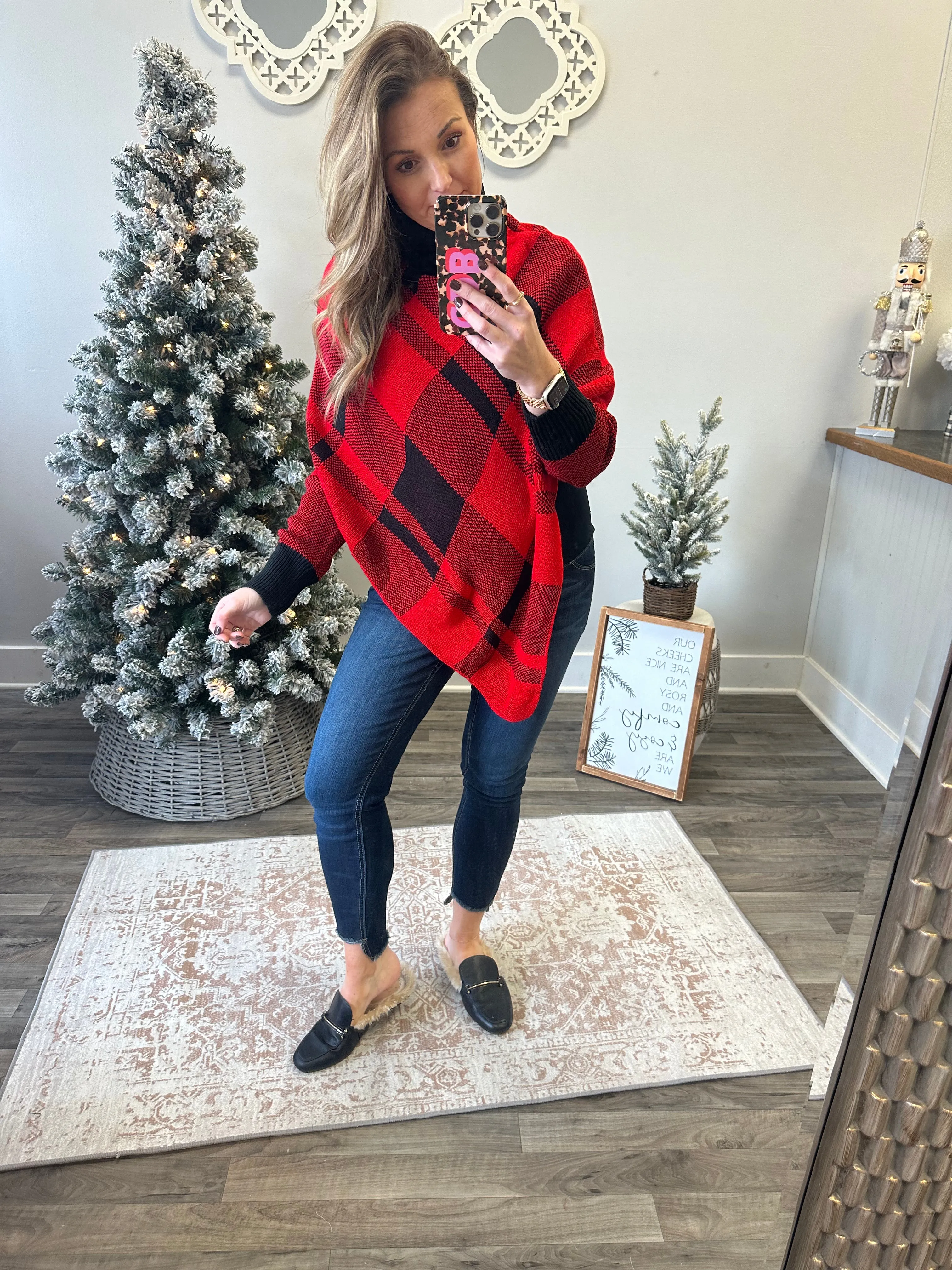 Prancer Poncho Sweater