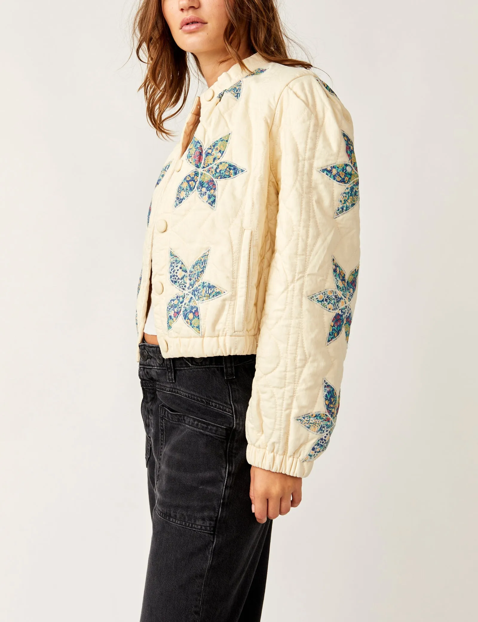 Quinn Quilted Jacket Prin