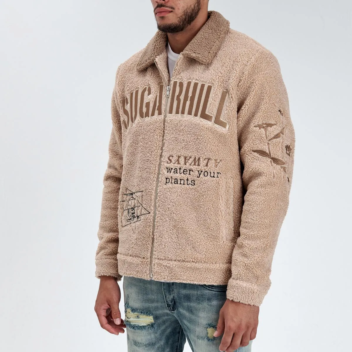 "Growth" Sherpa Jacket - Sand