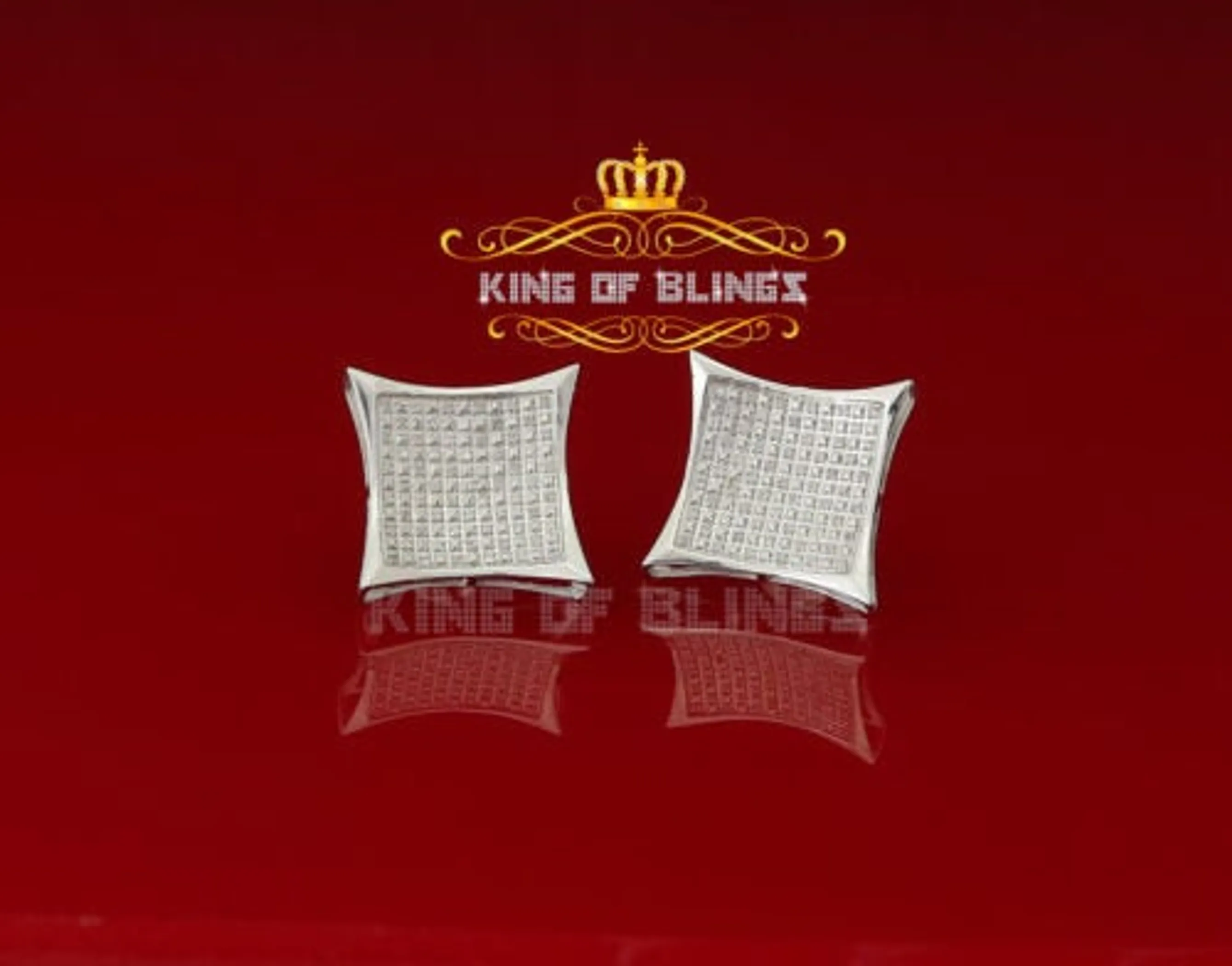 Real Diamond 0.35CT 925 Silver White Hip Hop stud for Men/Women Stud Earrings