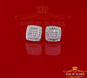 Real Diamond 0.50CT 925 Silver White Hip Hop stud for Men/Women Stud Earrings