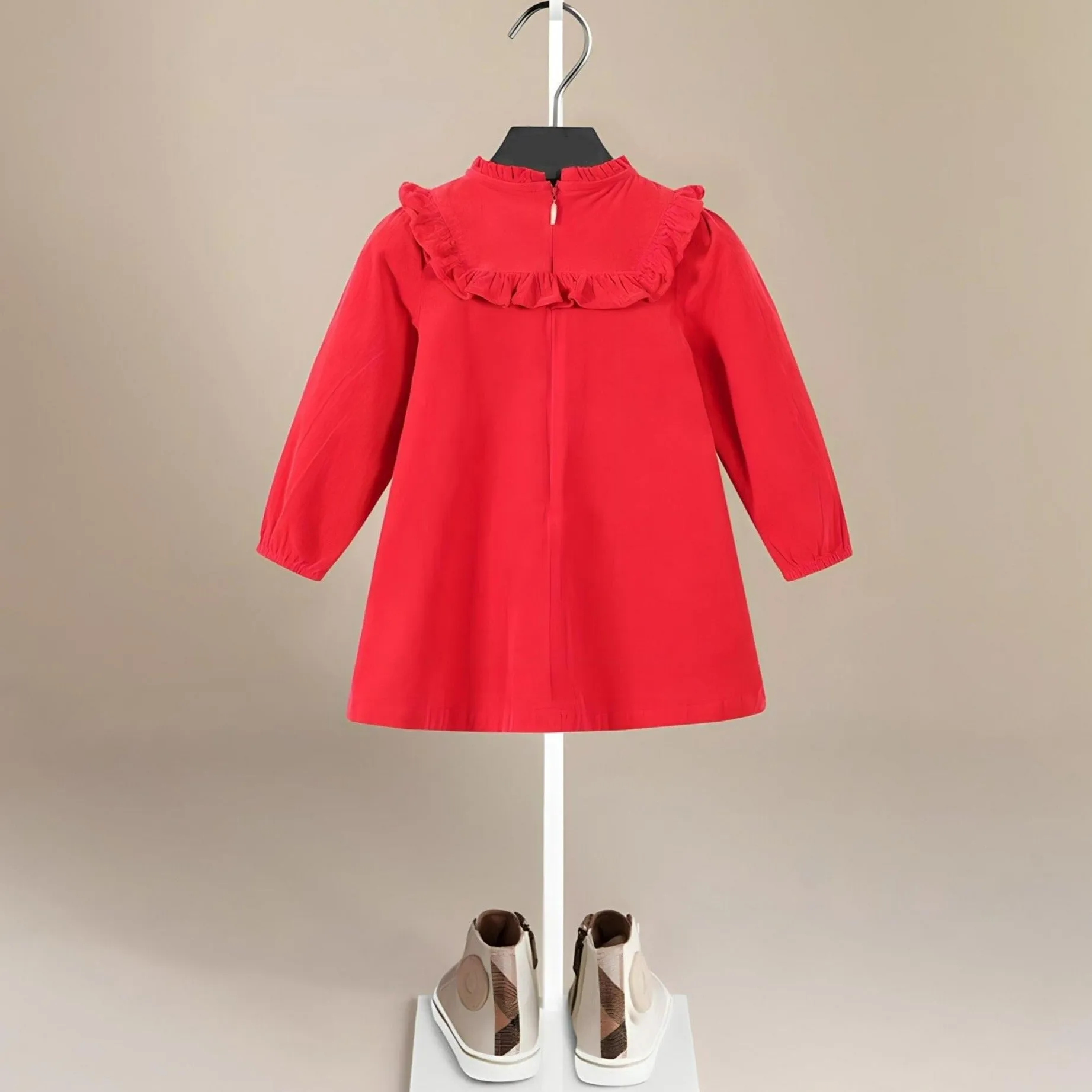 Red Velvet Vintage Style Dress