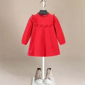 Red Velvet Vintage Style Dress
