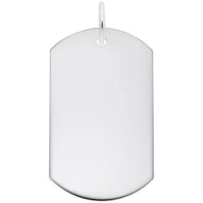 Rembrandt Charms - Dog Tag Polished Finish - 8400