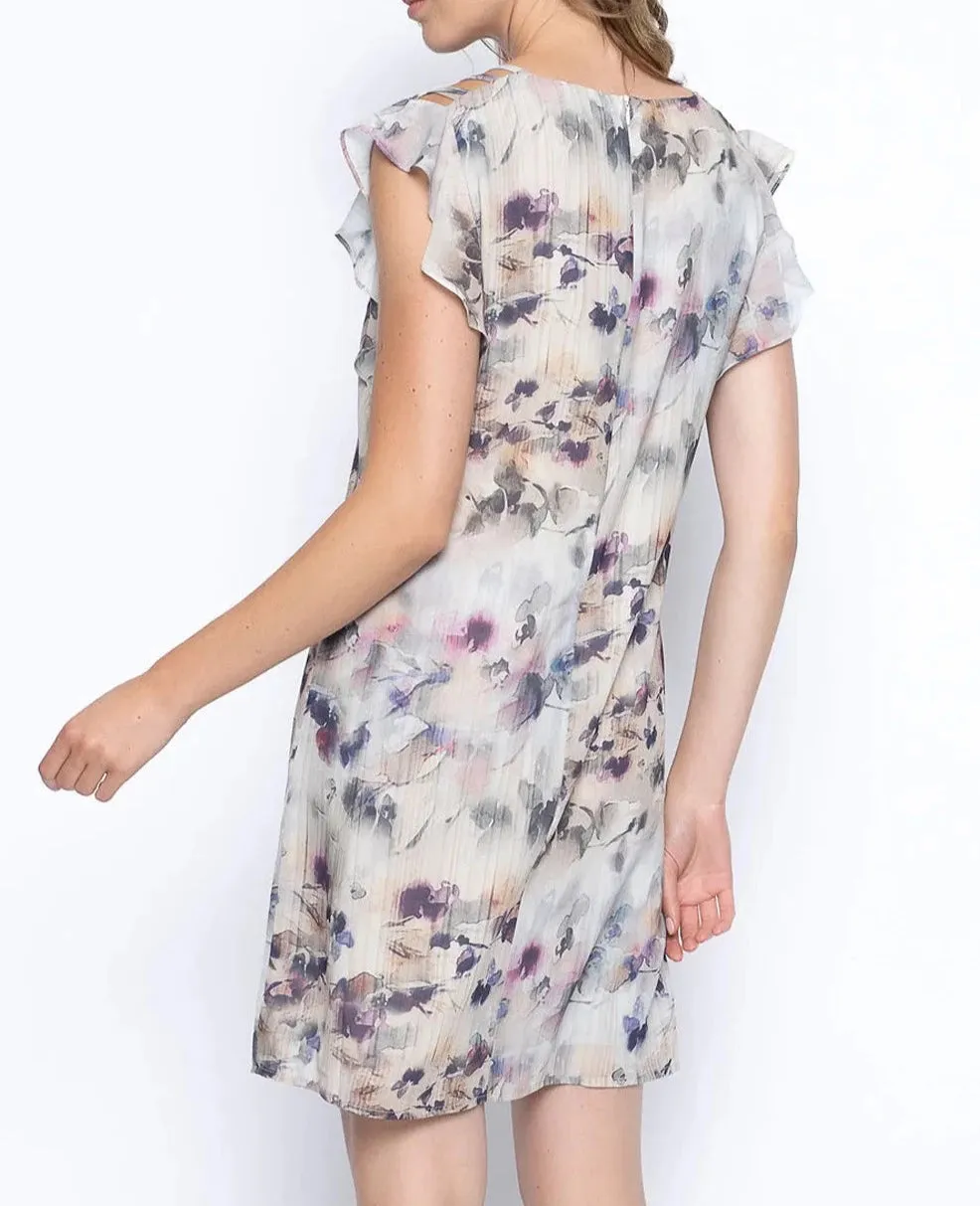 Ruffle Sleeve Dress