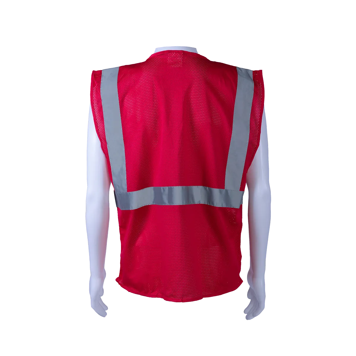 RVM-S1 ANSI NON-Rated Red Mesh Safety Vest for Enhanced Safety & Identification