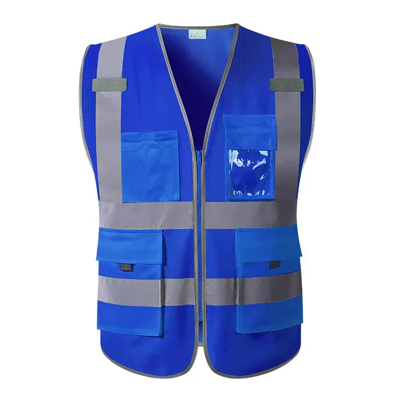 Safety Wear: High Visibility Waistcoat. Reflective Vests. Mens Various Colors.