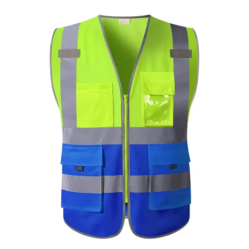 Safety Wear: High Visibility Waistcoat. Reflective Vests. Mens Various Colors.