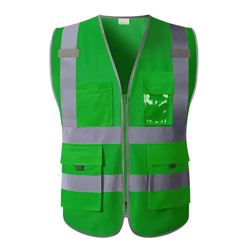 Safety Wear: High Visibility Waistcoat. Reflective Vests. Mens Various Colors.
