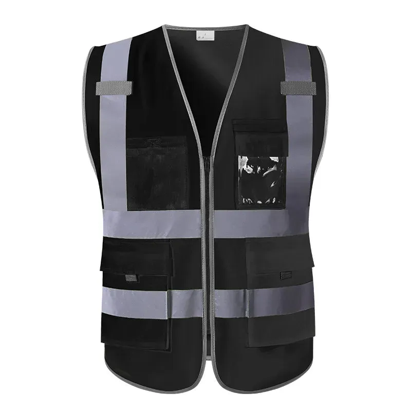 Safety Wear: High Visibility Waistcoat. Reflective Vests. Mens Various Colors.