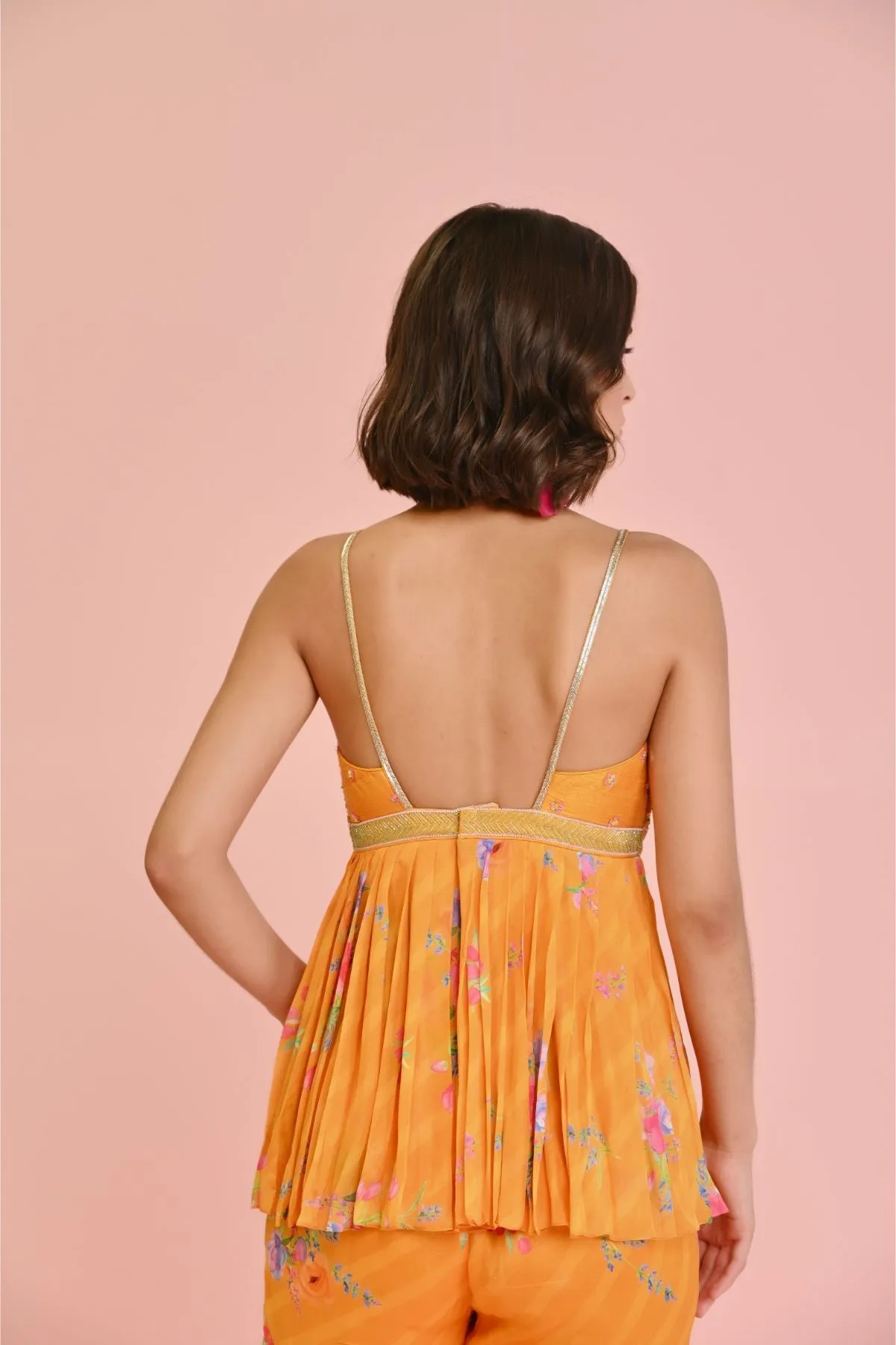 Sara Georgette Peplum