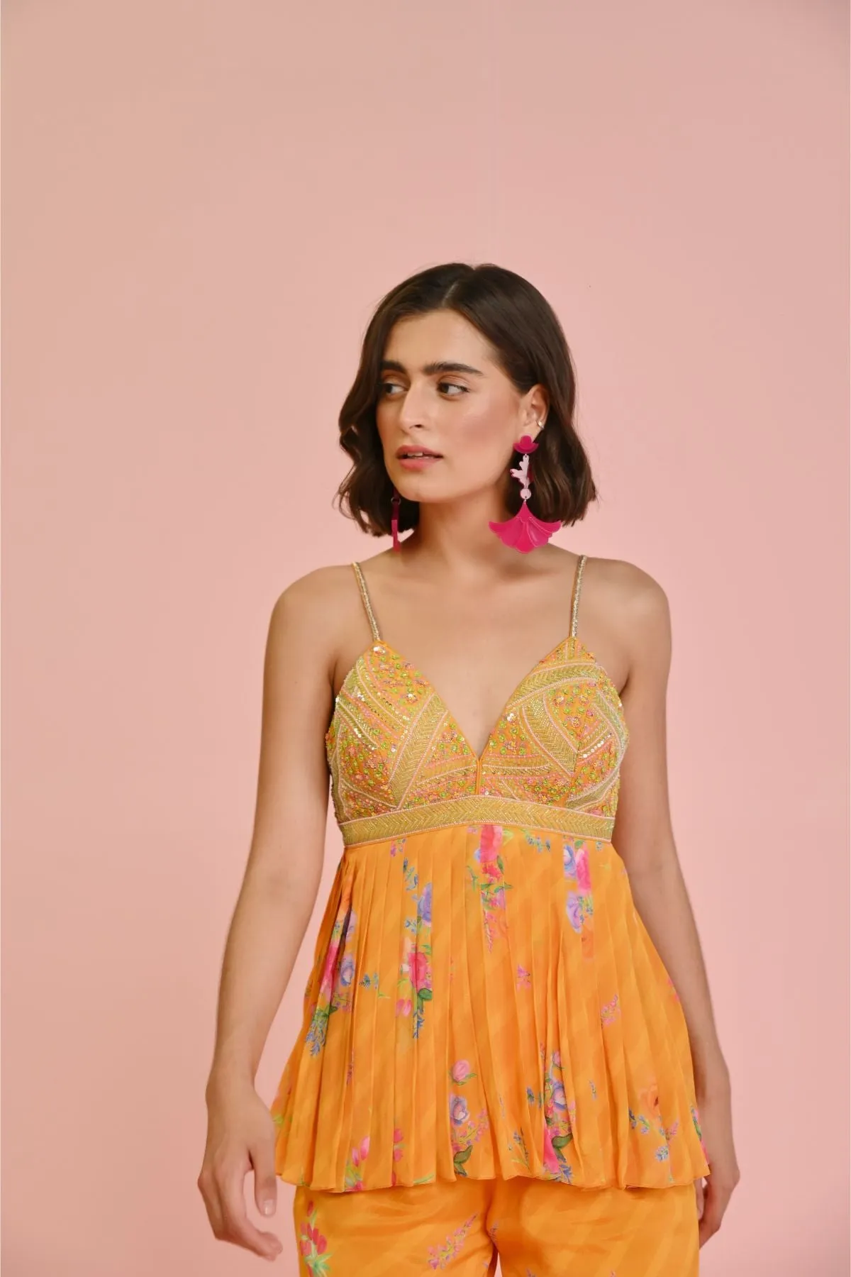 Sara Georgette Peplum