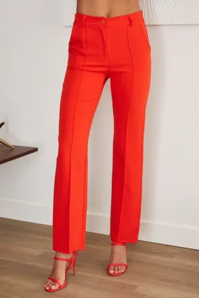 Seam Flared Dress Trouser Pants