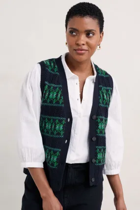 Seasalt Partridge Vest Waistcoat Porcelain Maritime Hedgerow B-WM35833-32624