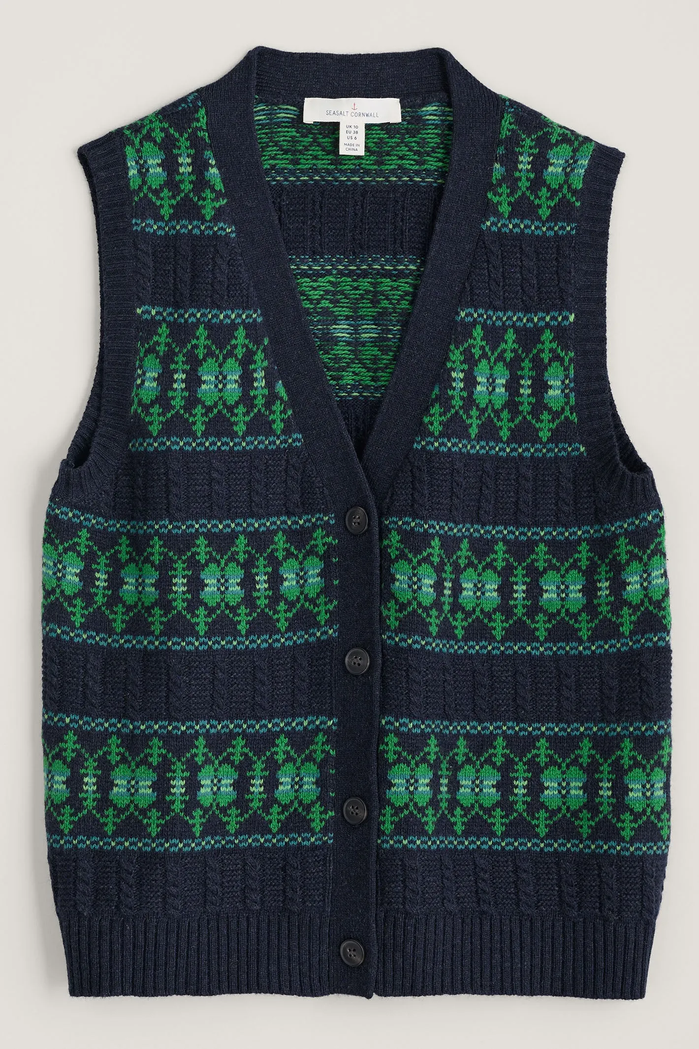 Seasalt Partridge Vest Waistcoat Porcelain Maritime Hedgerow B-WM35833-32624