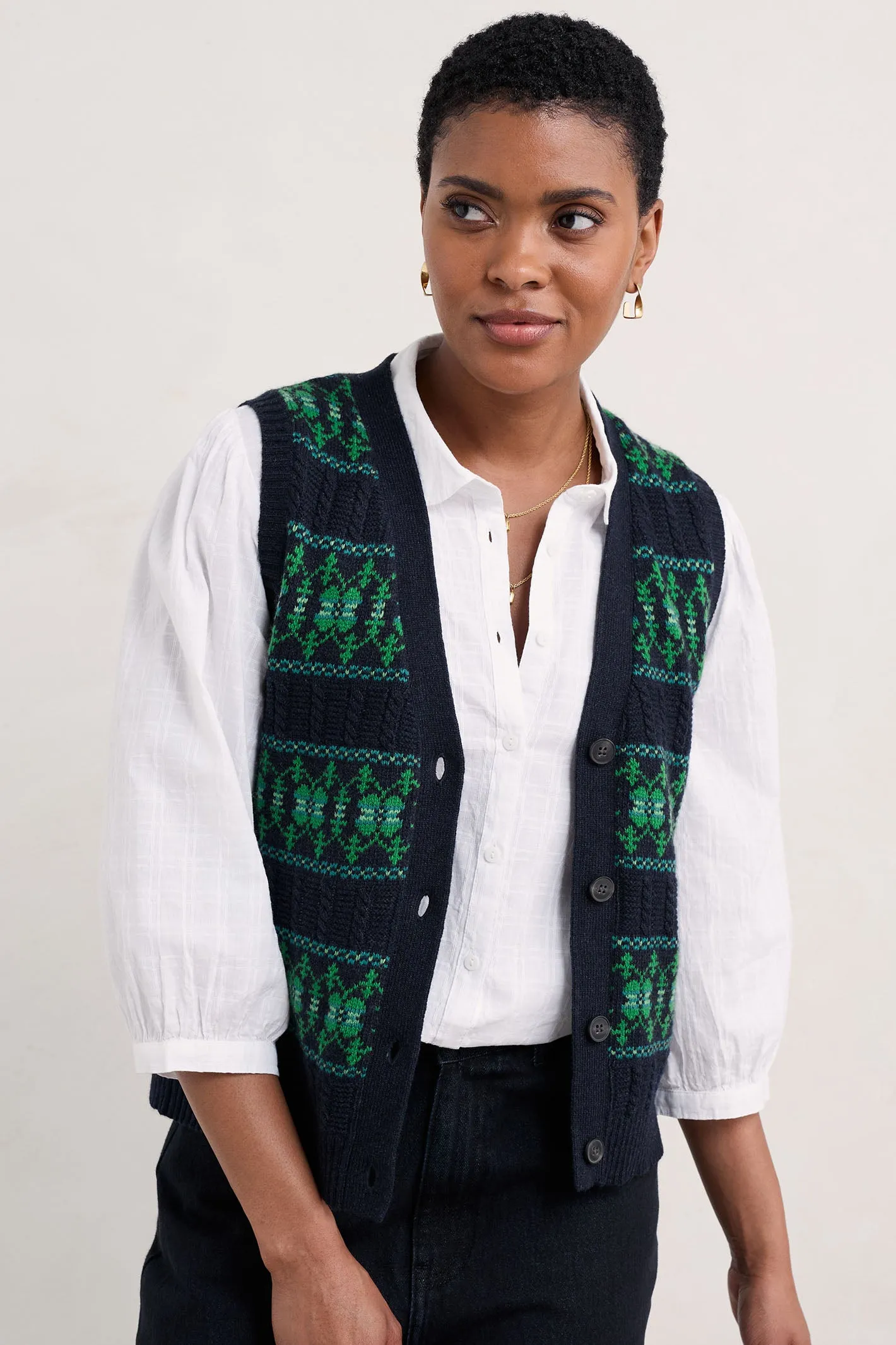 Seasalt Partridge Vest Waistcoat Porcelain Maritime Hedgerow B-WM35833-32624
