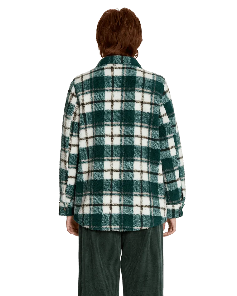 Silent Sherpa Jacket in Dark Pine
