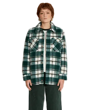 Silent Sherpa Jacket in Dark Pine