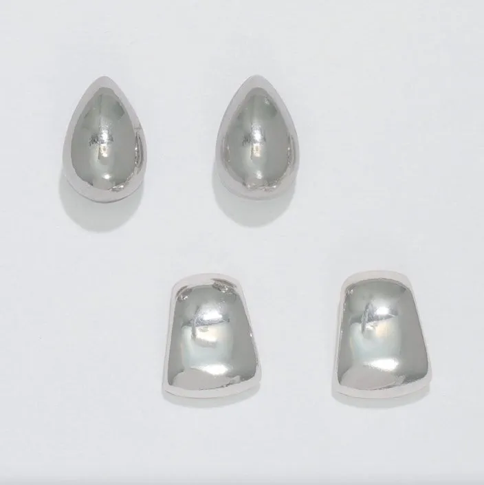 Silver Duo Earrings
