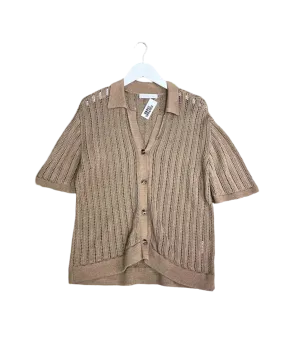 Size 12 | Assembly Label Brown Cotton Knit Top