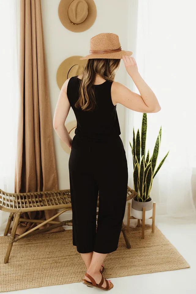 Sleeveless Cropped Jumpsuit