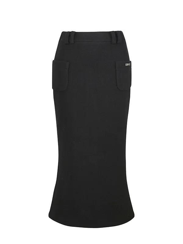 Slim High Waist Mermaid Long Skirt