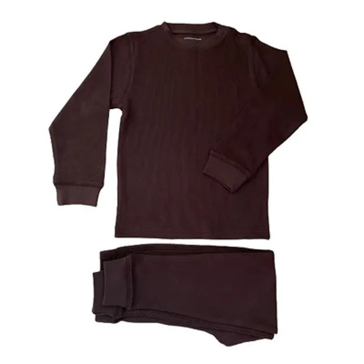 Slugs & Snails Waffle Adult Cotton Set - Chocolate