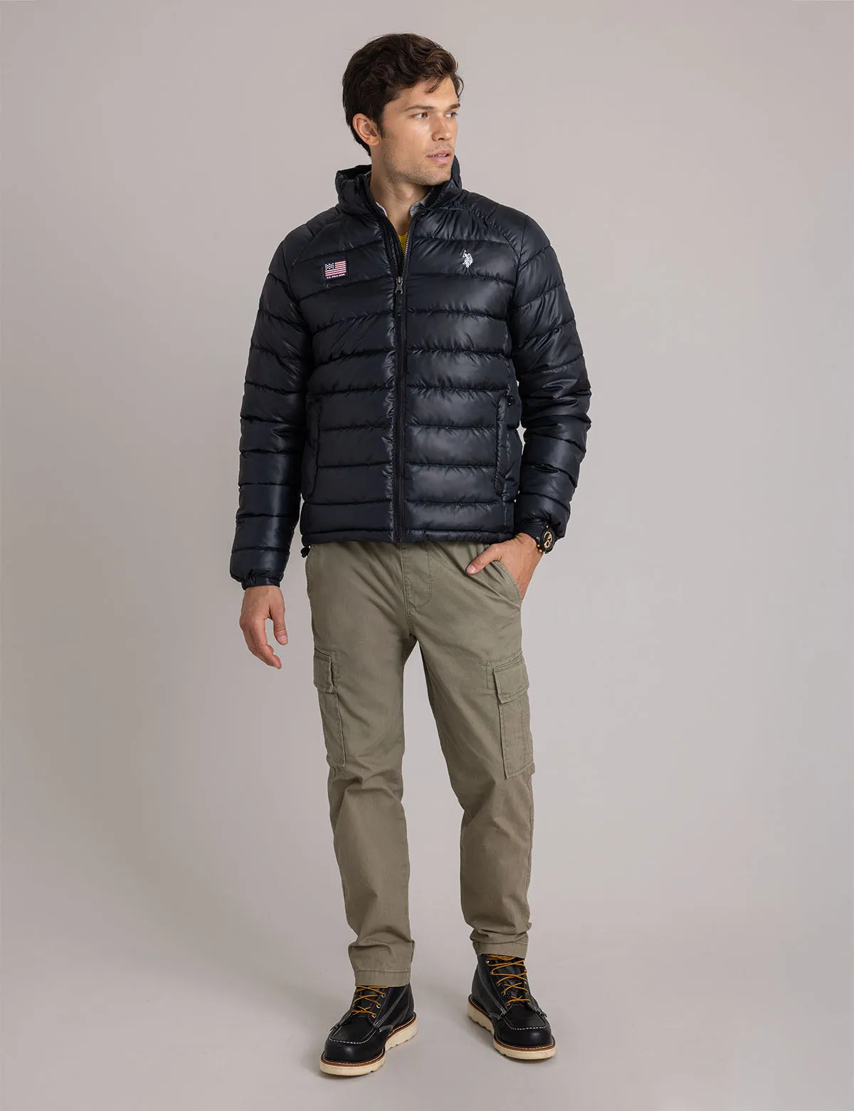 SMALL CHANNEL PACKABLE QUILTED JACKET