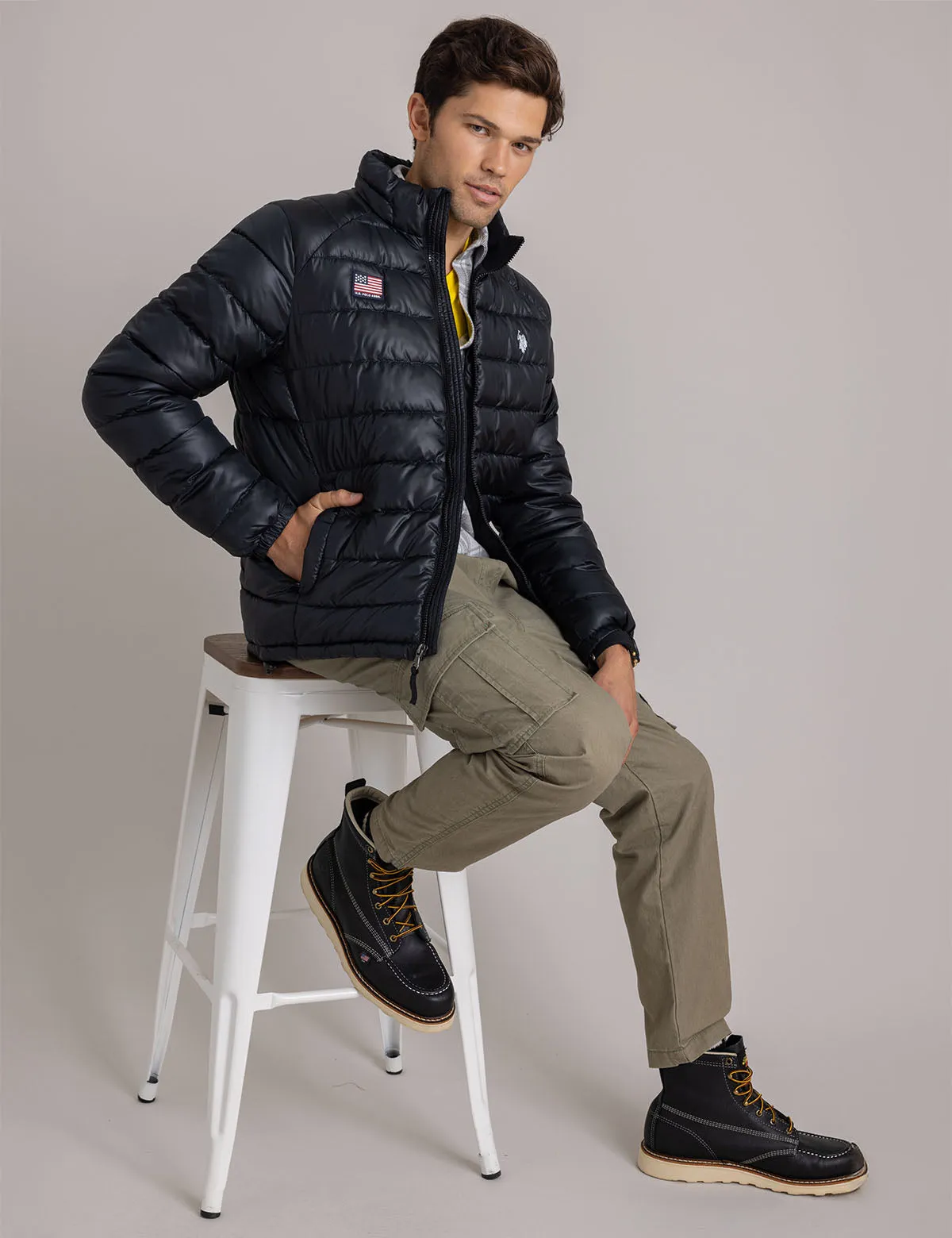 SMALL CHANNEL PACKABLE QUILTED JACKET