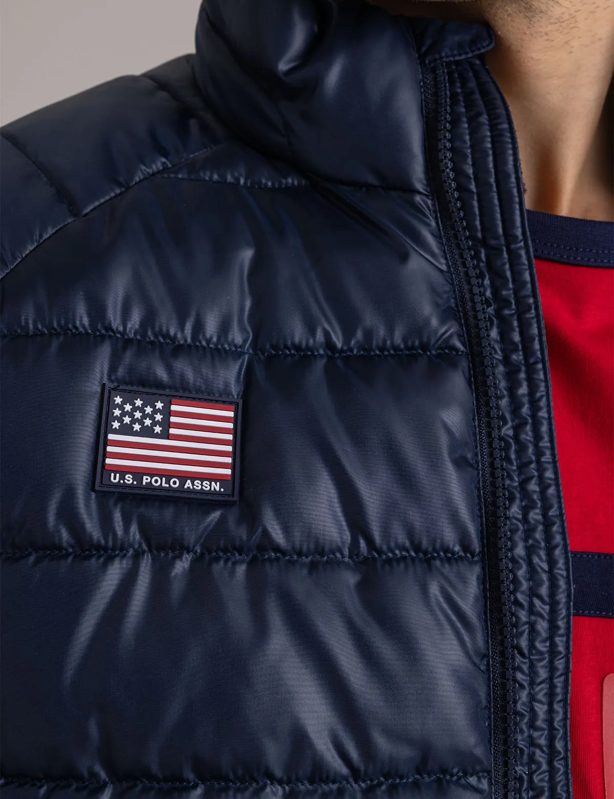 SMALL CHANNEL PACKABLE QUILTED JACKET