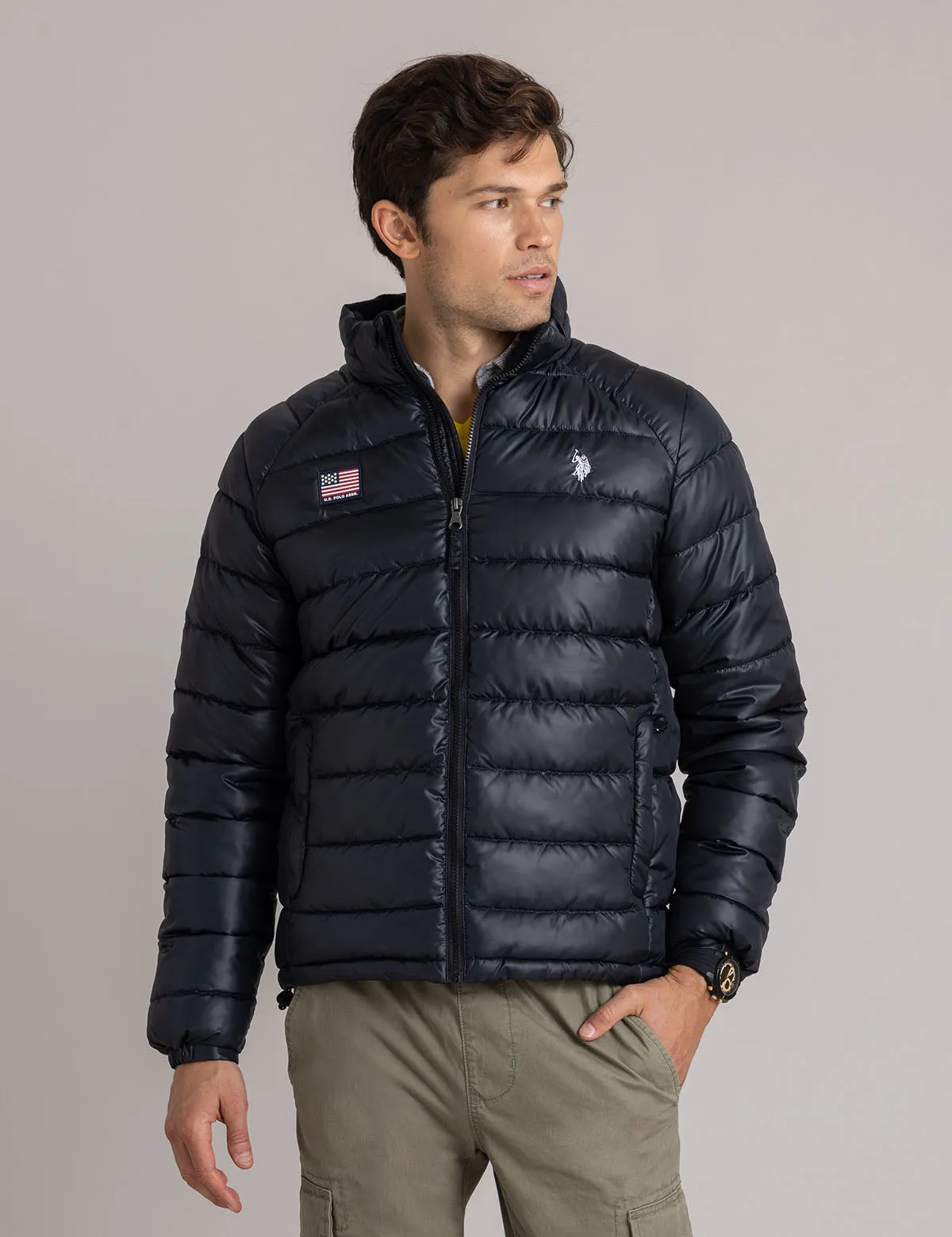 SMALL CHANNEL PACKABLE QUILTED JACKET