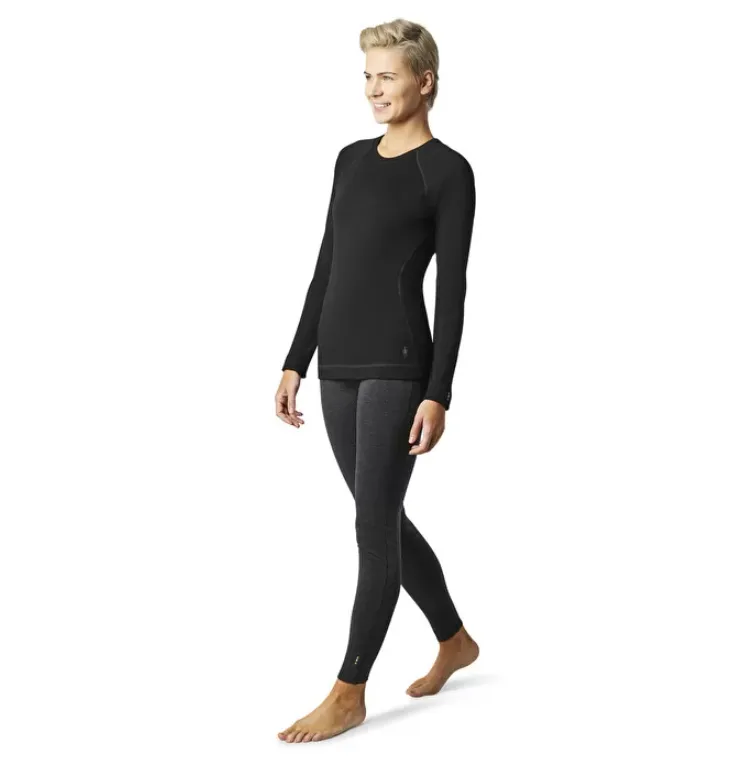 Smartwool Women's Classic Thermal Merino 250 Crew Neck Long Sleeve Base Layer Top (Black)