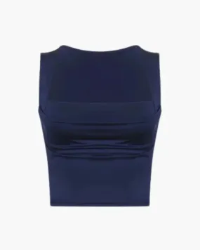 Solène – Ruched bust – Square neck top