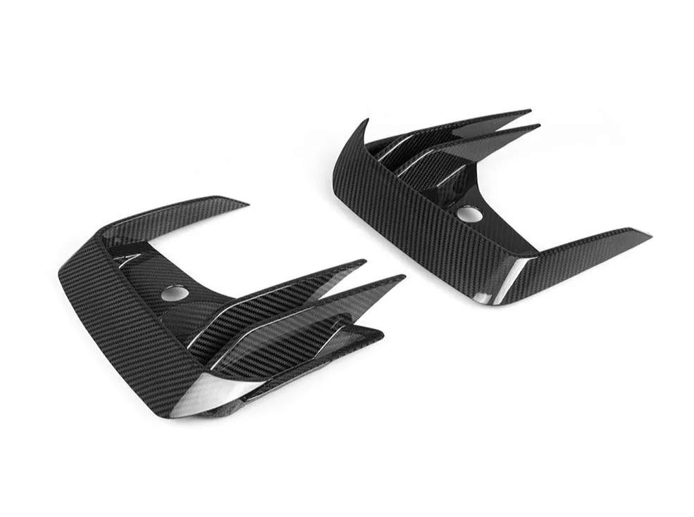 SQ-Aero Carbon Fiber Front Bumper Vent Trim Set - G01 X3/ iX3 LCI | G02 X4 LCI