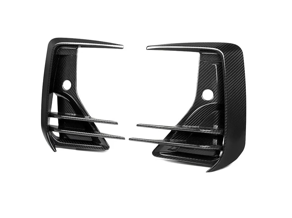 SQ-Aero Carbon Fiber Front Bumper Vent Trim Set - G01 X3/ iX3 LCI | G02 X4 LCI