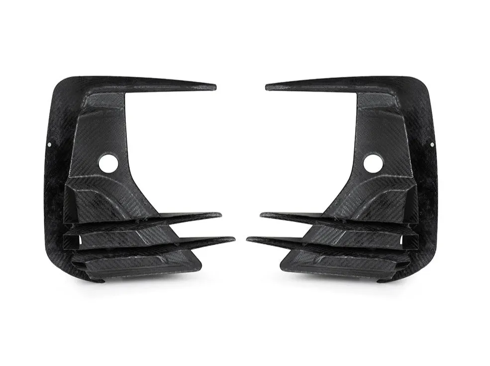 SQ-Aero Carbon Fiber Front Bumper Vent Trim Set - G01 X3/ iX3 LCI | G02 X4 LCI