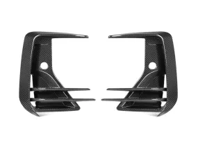 SQ-Aero Carbon Fiber Front Bumper Vent Trim Set - G01 X3/ iX3 LCI | G02 X4 LCI
