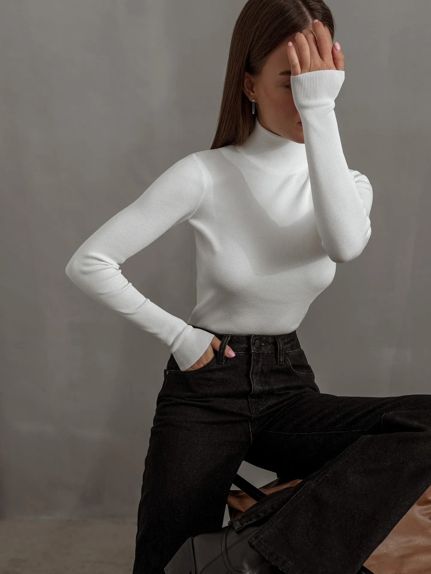 Stella Turtleneck Slim Women Sweater