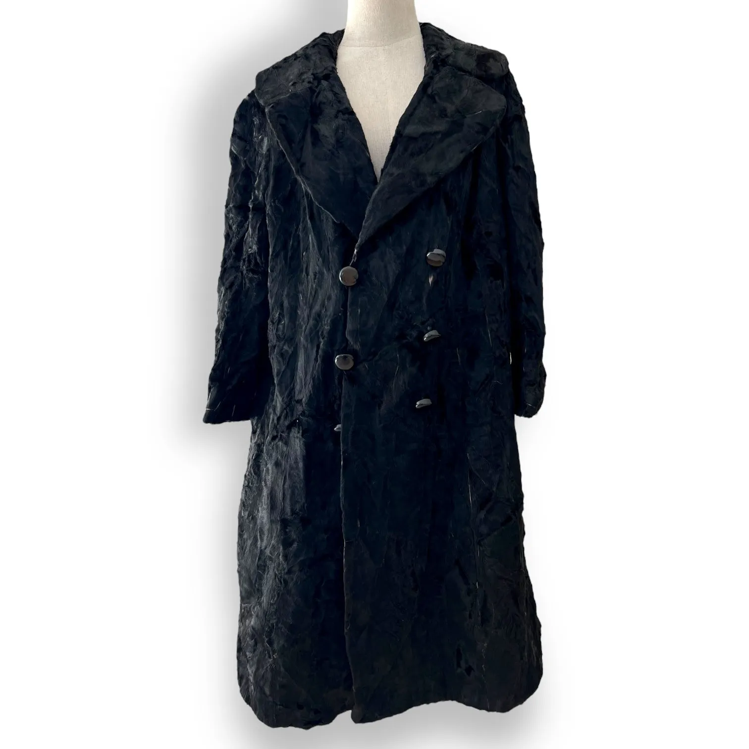Stunning Long Vintage Swakara Fur Coat