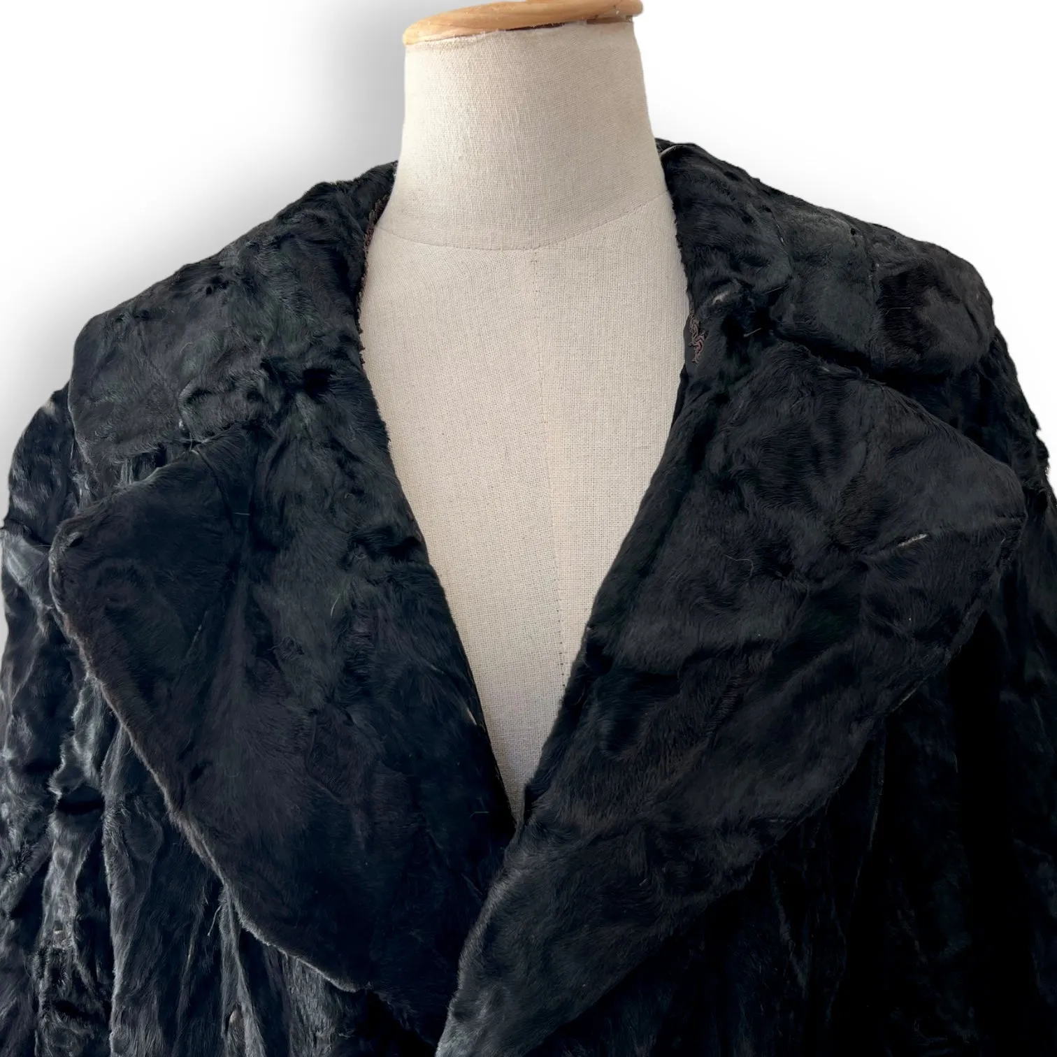 Stunning Long Vintage Swakara Fur Coat