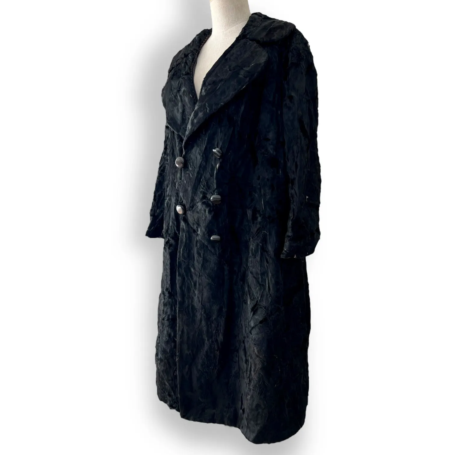 Stunning Long Vintage Swakara Fur Coat