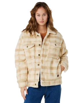 Sunrise Sherpa Jacket in Beige