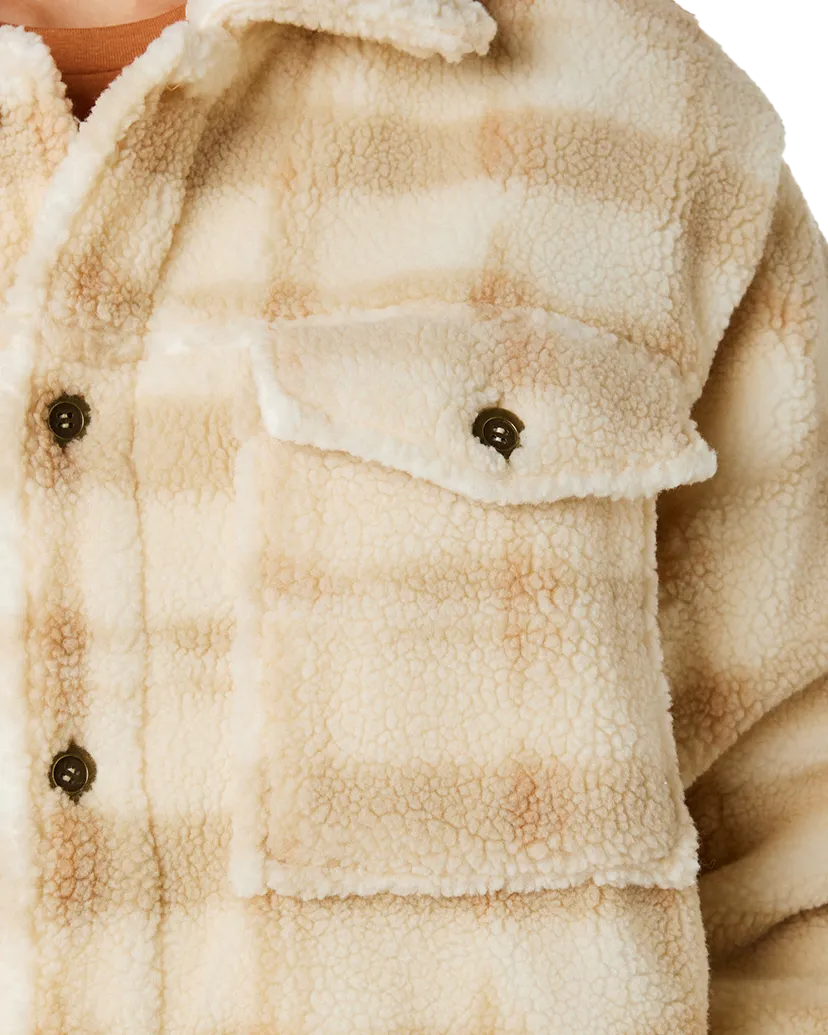 Sunrise Sherpa Jacket in Beige
