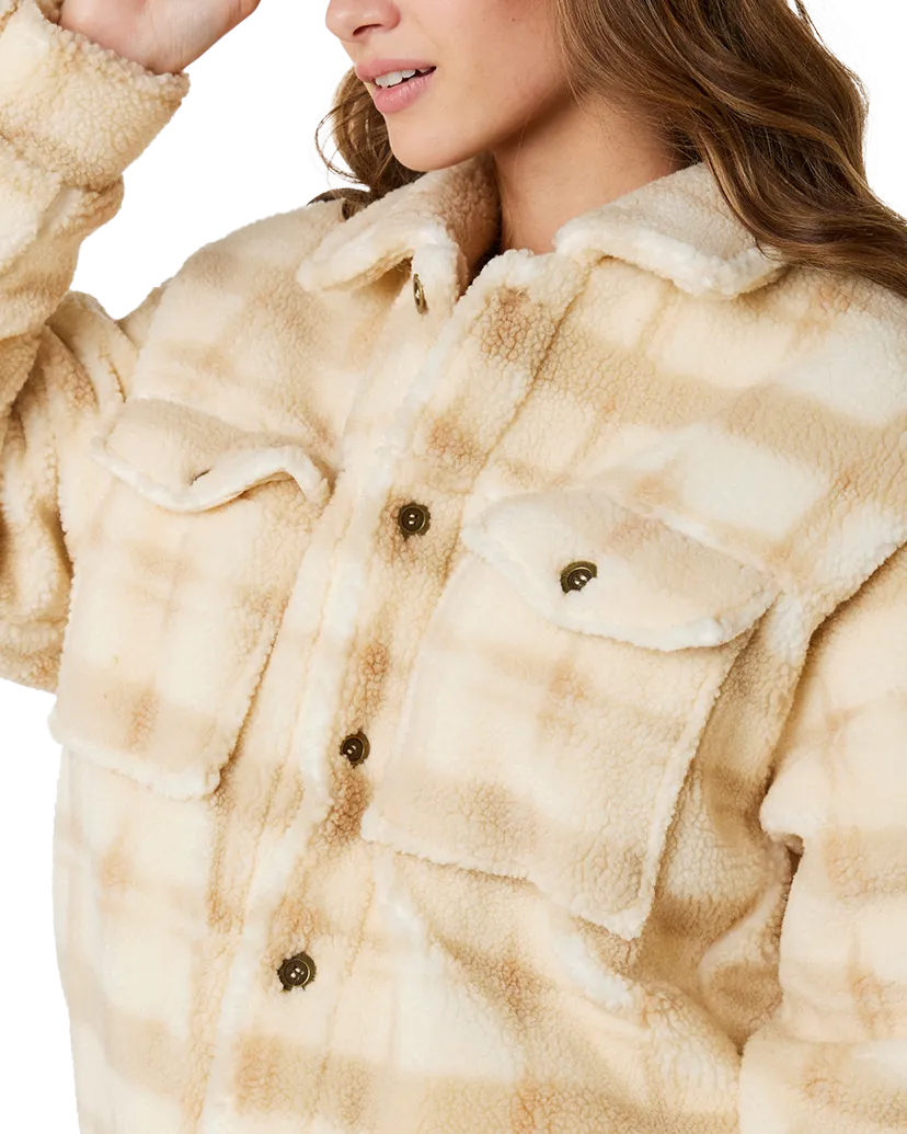 Sunrise Sherpa Jacket in Beige